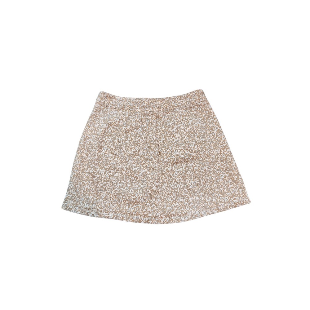 Kendall & Kylie Pac Sun Floral Denim Mini Skirt Brown & white. Size 28 - Picture 2 of 7